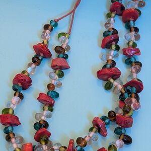 Handmade Beaded Necklace & Earrings